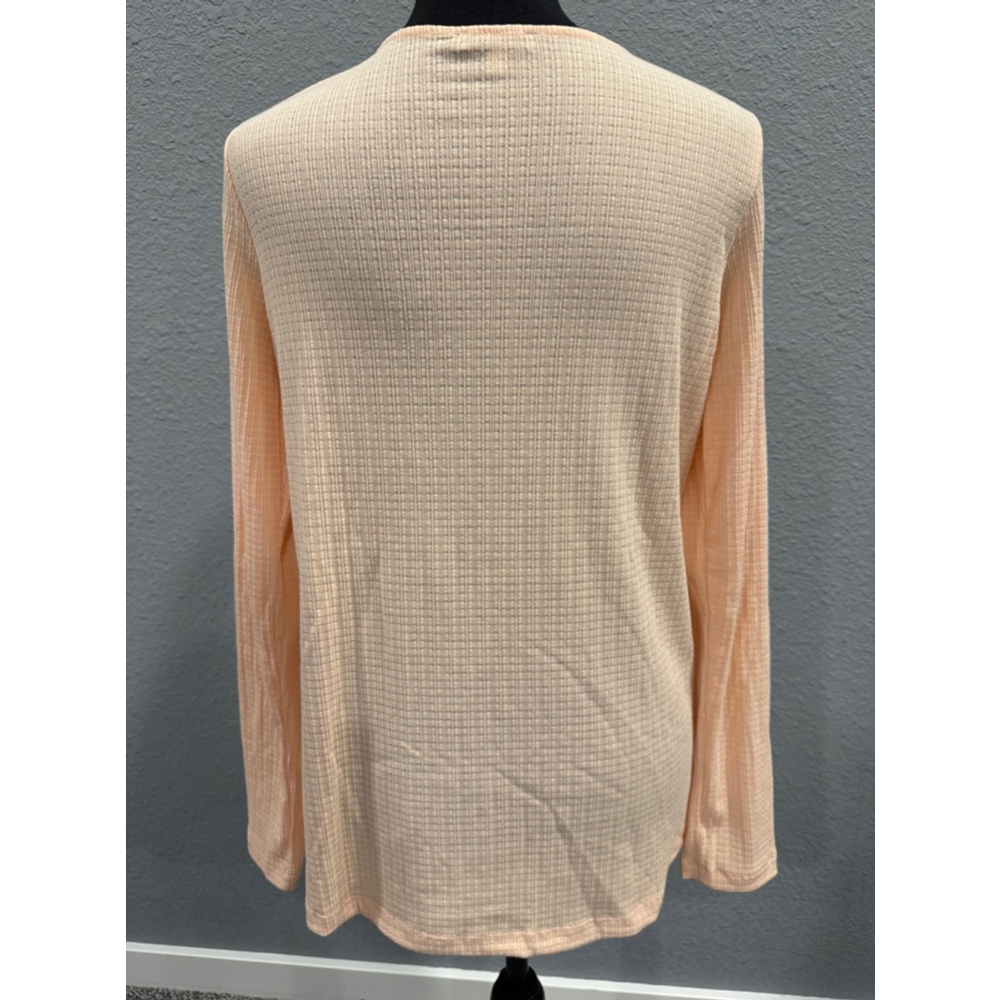 White Birch Women’s Waffle Knit Top with Crisscross Neckline NWOT, Sz S - Picture 8 of 11